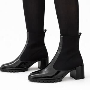 Asos Design Remix Premium Black Sock Boots UK5 US7